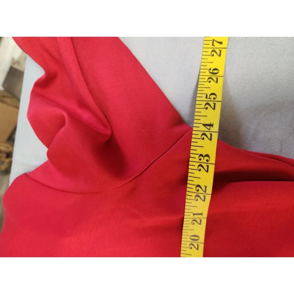 Lands End Traditional Fit Red  Mens Large 42-44  Long Sleeve Polo‎ Shirt